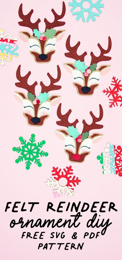 This adorable Felt Ornament Pattern (Free) is a wonderful way to add some color & personality to your Christmas Tree. Make fith a few scraps of felt & glue!