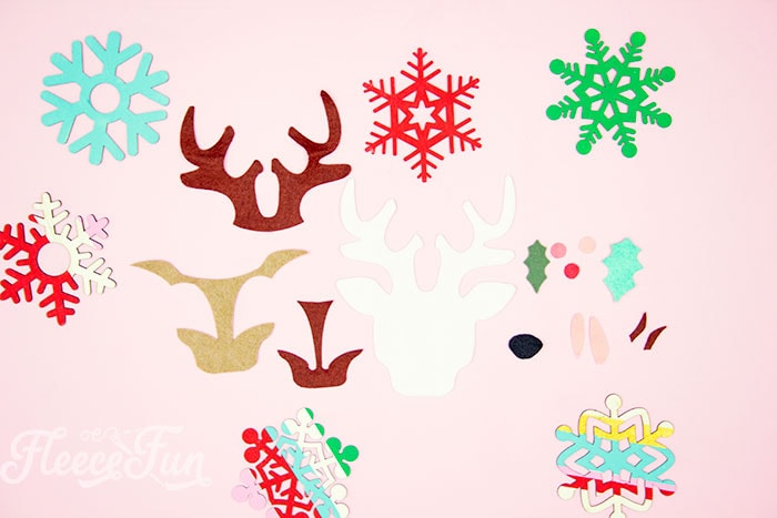 All layers of the Reindeer Cut out.