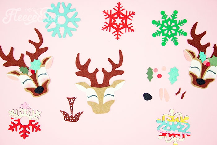 Glue on the nose peice. This adorable Felt Ornament Pattern (Free) is a wonderful way to add some color & personality to your Christmas Tree. Make with a few scraps of felt & glue!