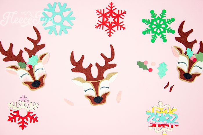 Nose Added. This adorable Felt Ornament Pattern (Free) is a wonderful way to add some color & personality to your Christmas Tree. Make with a few scraps of felt & glue!