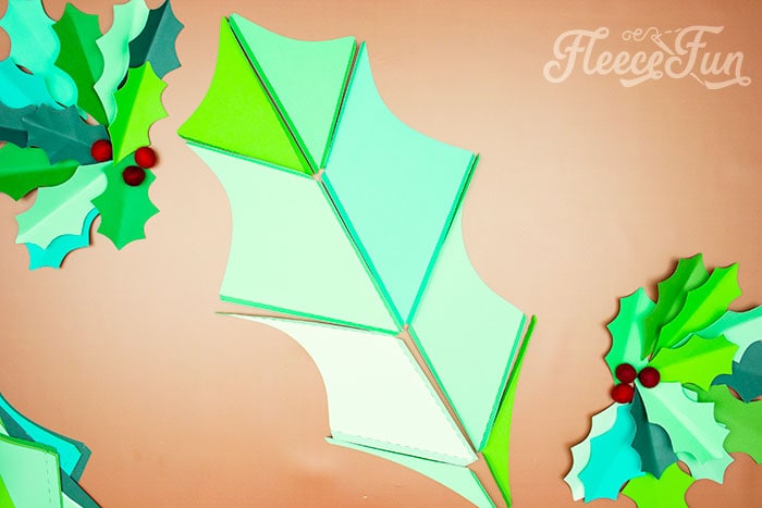 layout of the holiday decor
