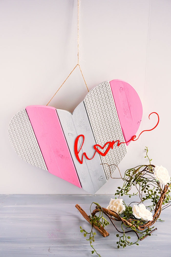 Fun and simple Valentine’s craft idea using fleecefun's free template and tutorial.