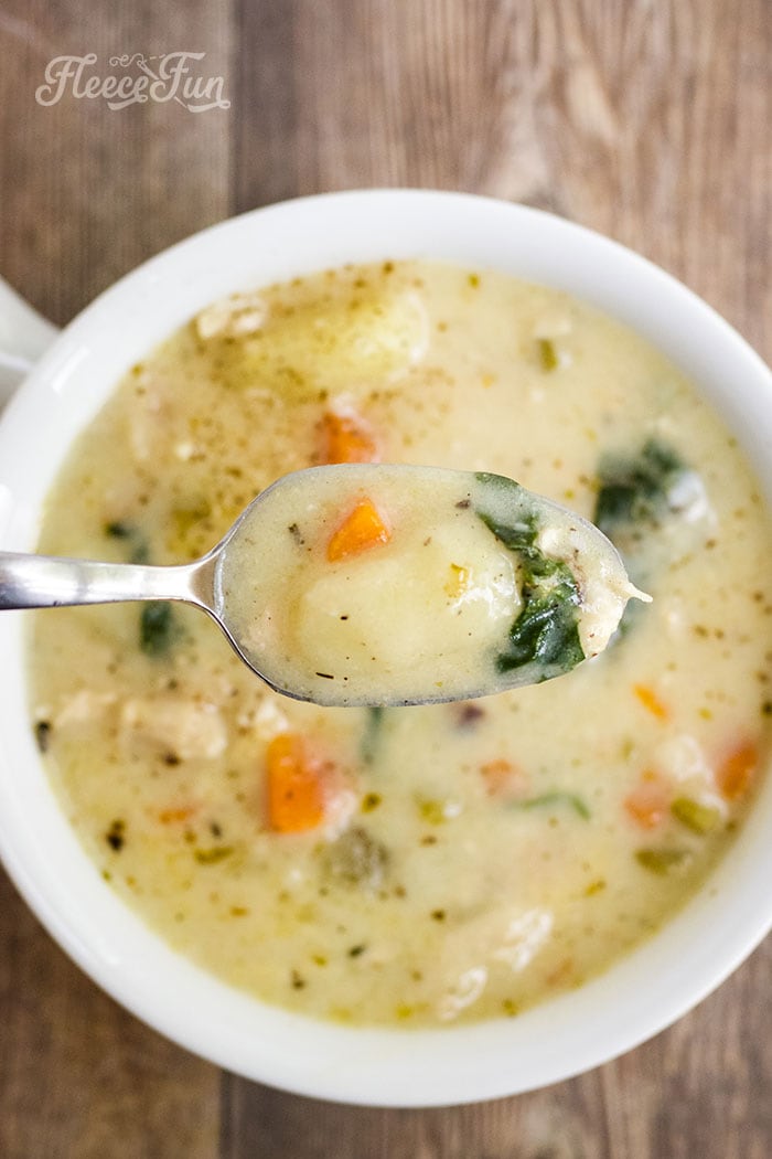This Instant Pot Chicken Gnocchi Soup is creamy comfort in a bowl. This free recipe serves 4–6 and comes together quickly for an easy dinner.