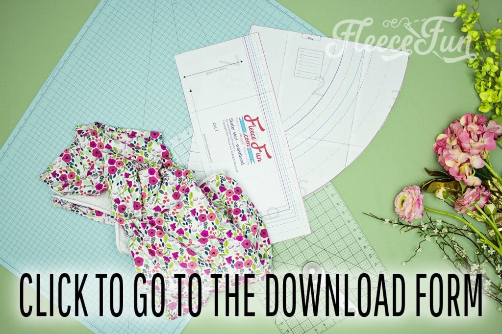 Learn how to sew a circle skirt for girls with this fleecefun free template and tutorial., click to go to download.