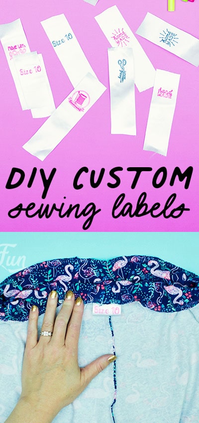 You can make these DIY Custom Sewing Labels. You can make cute, washable labels that are the perfect finishing touch to your handmade project. 