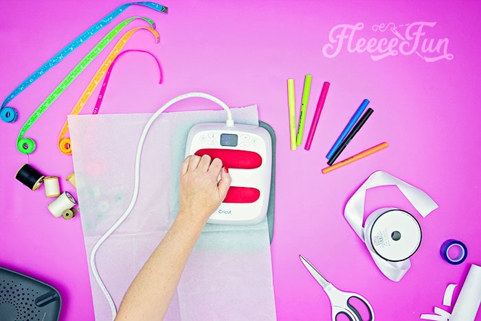 Creating crisp and long-lasting fabric transfers for sewing labels with fleecefun free template