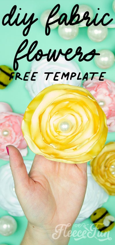 You can make these easy DIY Fabric Flowers, Free template and video tutorial makes it fun and simple. Step by step instructions.