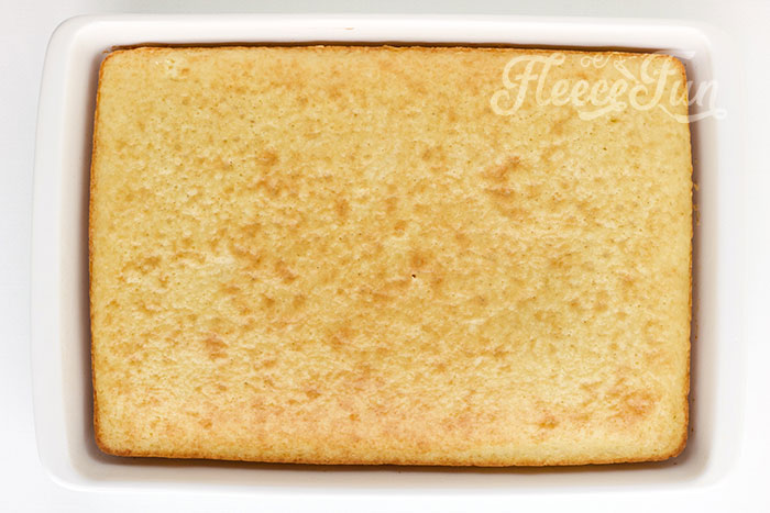 baking the cake