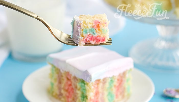 Super Easy Unicorn Poke Cake Recipe