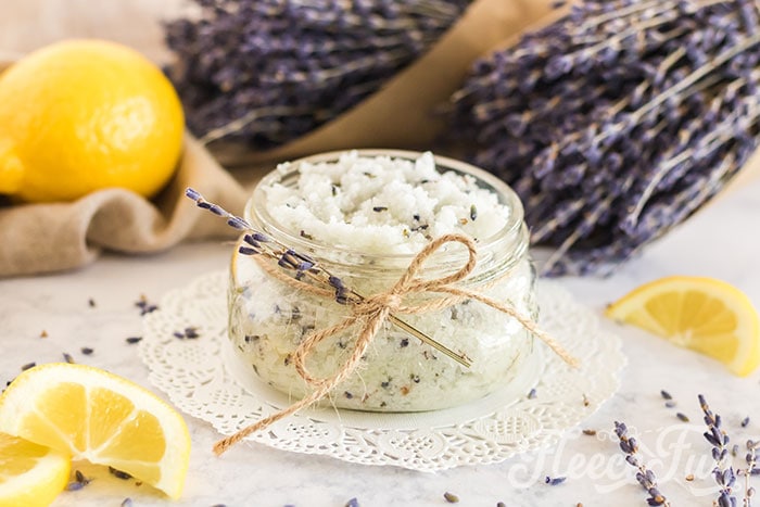 Easy Homemade Body Scrub: Lavender Lemon Salt Scrub DIY