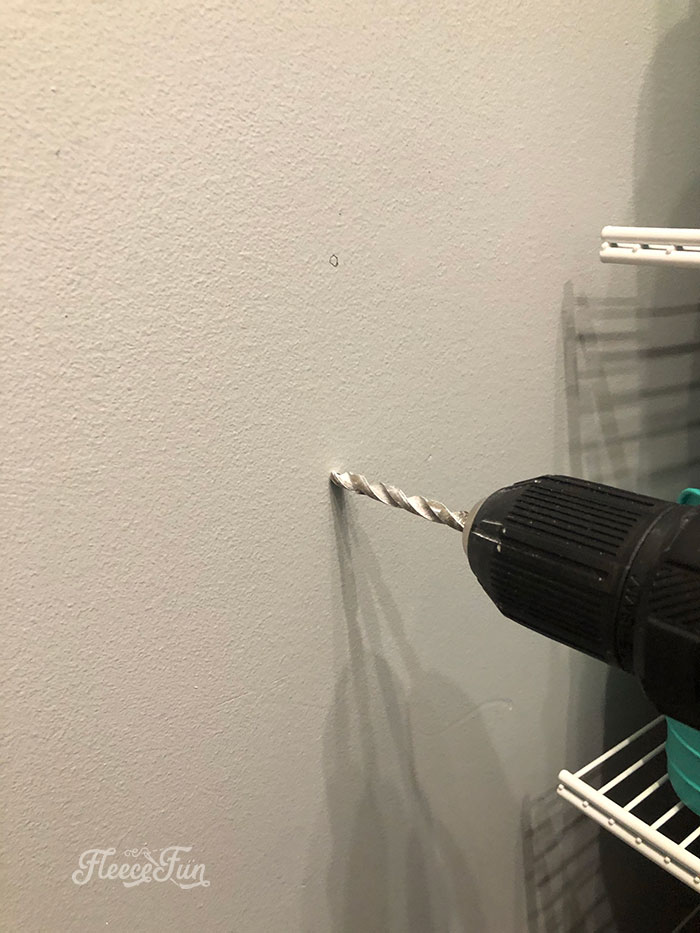 Drilling the spots.