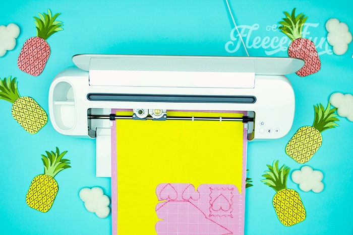 Cricut Maker cutting the pineapple