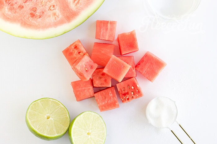 Ingredients. This easy watermelon popsicle recipe is the perfect summer treat. Made with a few simple ingredients: it's fun blend of sweet and tart to tickle the taste buds.