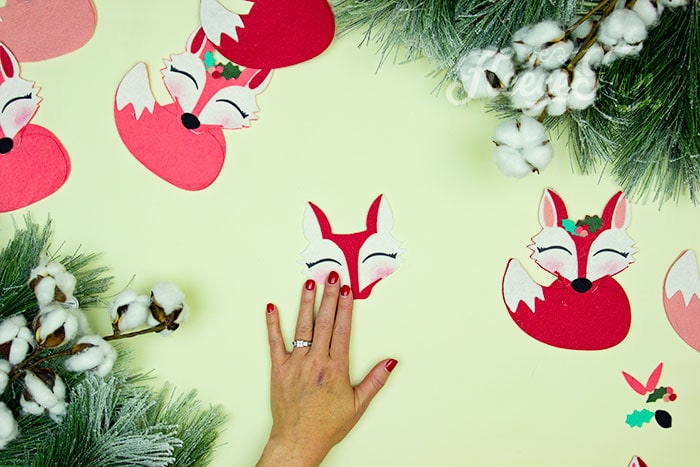 adding color to the fox cheeks