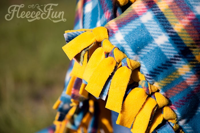 Learn how to make a No Sew Fleece Tie Blanket 3 different ways. Never before seen techniques and FREE templates to make it fast and easy.