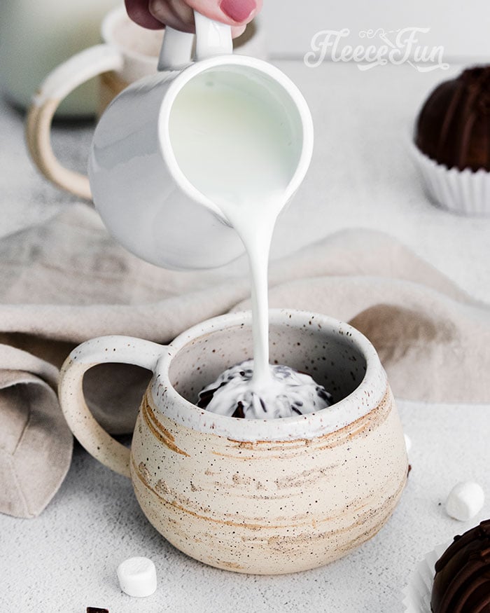 These hot chocolate bombs are yummy and make a wonderful homemade gift. A perfect little cup of cocoa in a tempting package! Learn how.