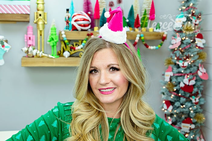 DIY Santa Hat Headband (free pattern and SVG files)