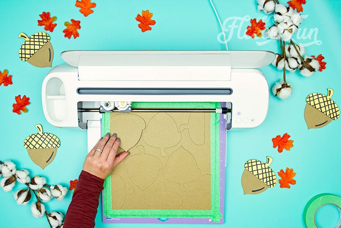 cutting out the template pieces