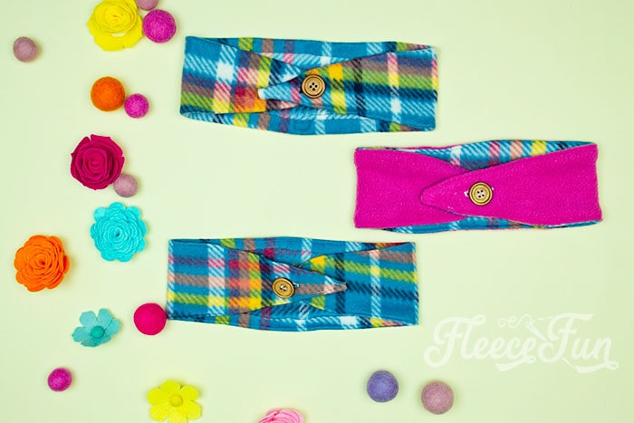 Fleece Headband Ear Warmer Pattern (Free, sew and no sew)