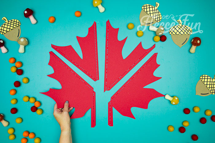 All 4 sections of the leaf. This Giant Maple Leaf Template and Tutorial (Free PDF and SVG) is larger than life. This step by step tutorial shows how to bring fall foliage indoors.
