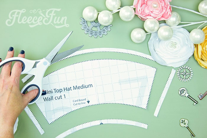 The free mini top hat pattern cut down. Learn how to make a mini top hat with this free pattern and tutorial. I love that there is a sew and no sew option. The free template makes this costume idea easy to make at home. 