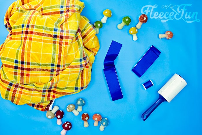Preparing fleece fabric for sewing a blanket with fleecefun’s free template and tutorial