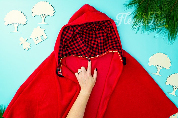 how to topstich the neckline down.