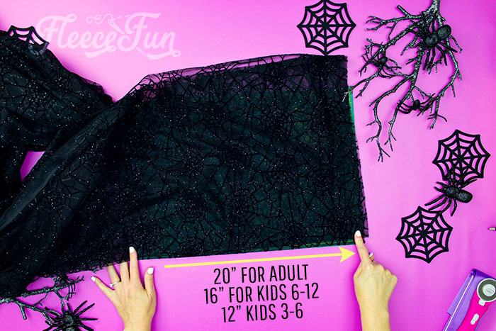 Learn How to Make a Cloak in 20 Minutes (Easy)! This Halloween cape DIY is easy to sew and is a great compliment to costumes. Made from lighter material this easy DIY cloak is made to compliment costumes, without covering them up completely. Because this tutorial requires no pattern - you can easily adjust it for the length and look you want. It can be a long cloak or a short capelet - you decide! If you use the recommended fabric this cape sews up quickly