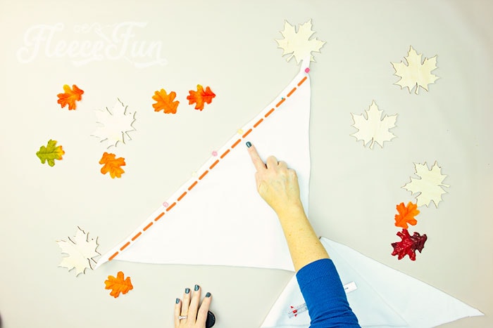 Sew down along the edge using a Zig Zag stich on each handwarmer.