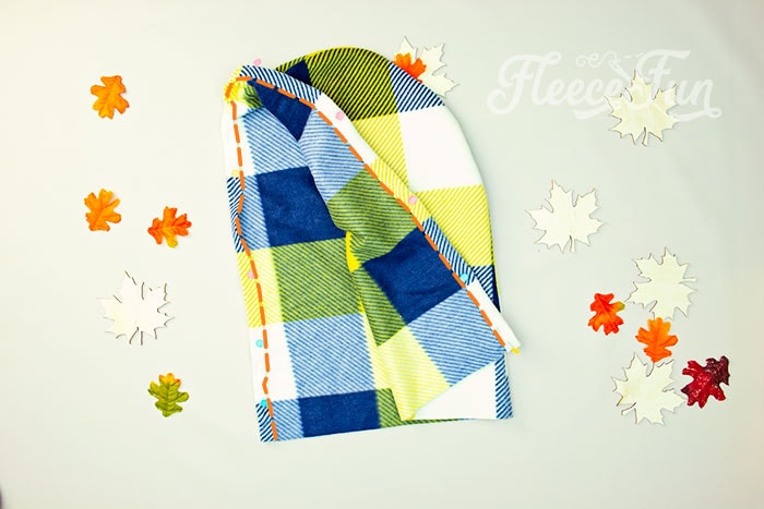 Sew down along the edge using a zig zag stitch along the edge.