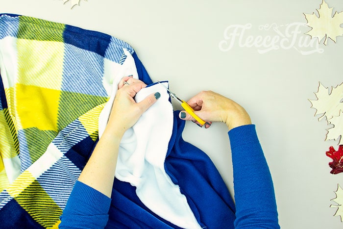 trim some of the excess off of the corner of the handwarmer