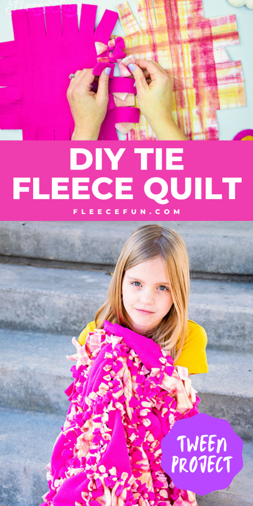 Learn How to Make a Tie Blanket (Patchwork Style) with this free step by step tutorial, template and SVG file!