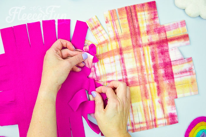 tying the squares