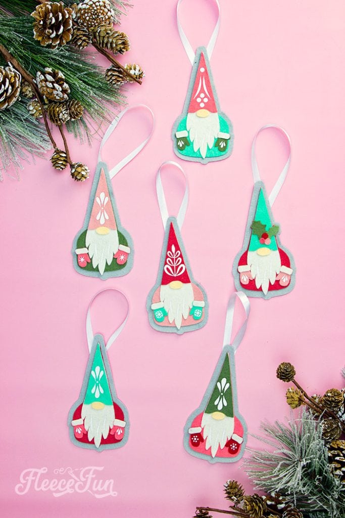 Create a cute gnome ornament with fleecefun’s free template and step-by-step tutorial.