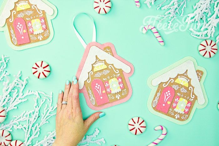making a loop for the house ornament