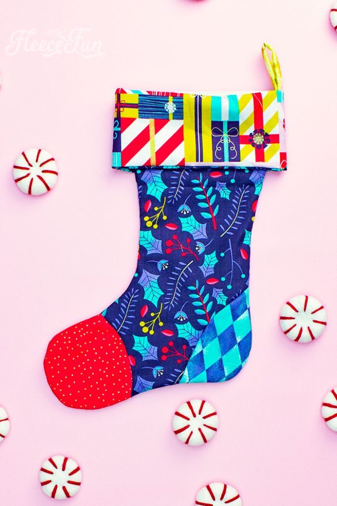 Fleecefun's instructions for finishing your Christmas stocking