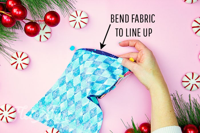 Fleecefun's guide to assembling the patchwork Christmas stocking pieces
