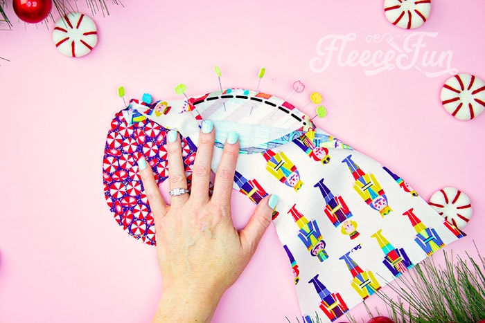 How to put together a patchwork Christmas stocking with fleecefun's free pattern
