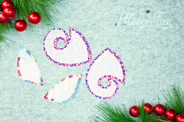 How to add fusible interfacing to your DIY Christmas stocking from fleecefun