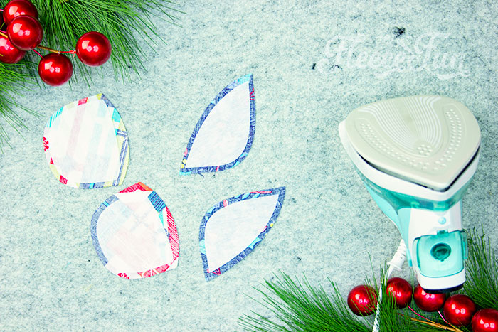 Free Christmas stocking pattern from fleecefun, including interfacing instructions