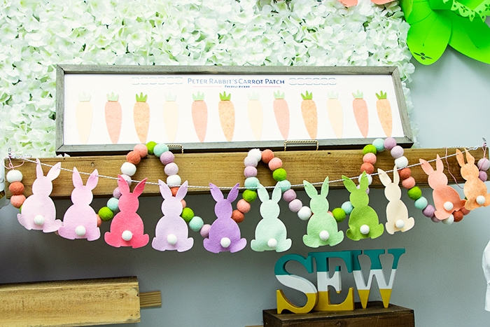 How to Make a Bunny and Egg Banner for Easter (Free PDF Pattern)