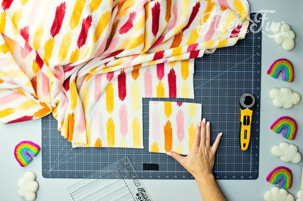 Perfectly cut fleece corners with ease by following this step-by-step guide from fleecefun