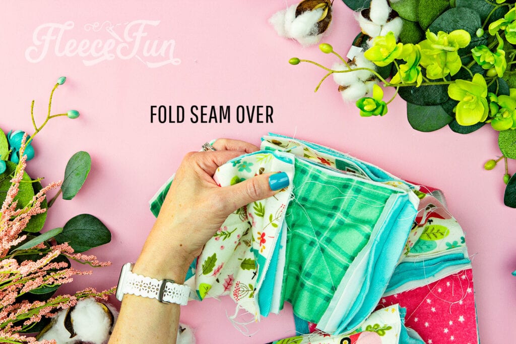 how to nest blocks on a quilt.