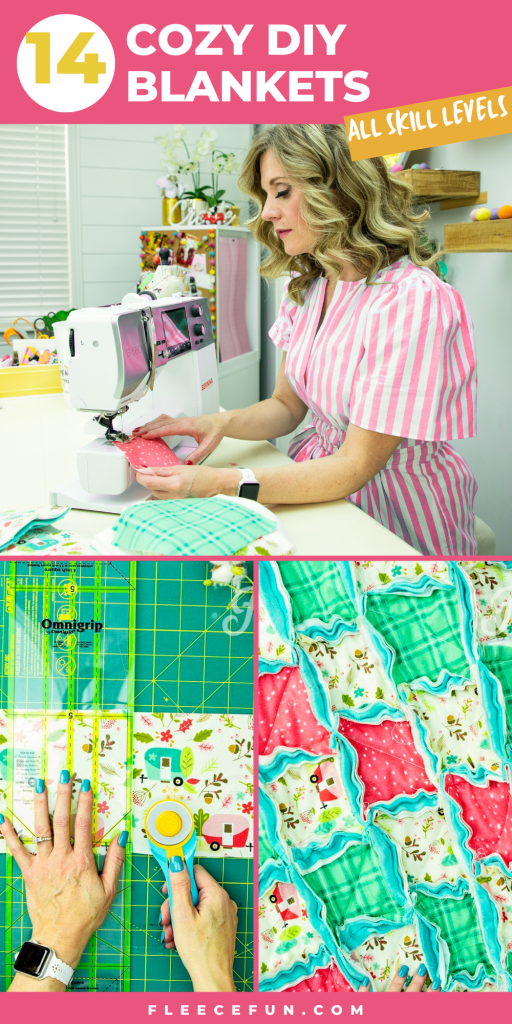 Discover a roundup of cozy and creative blanket tutorials from Fleece Fun! From no-sew fleece tie blankets to quilt-as-you-go stitch-n-flip quilts, these step-by-step tutorials cater to all skill levels. Learn crochet edging, satin binding, self-binding, and more techniques to create beautiful and personalized blankets for yourself or as heartfelt gifts. Let your imagination run wild with these inspiring projects and add warmth and style to your home décor. Get ready to embark on a cozy crafting adventure with these delightful blanket tutorials!