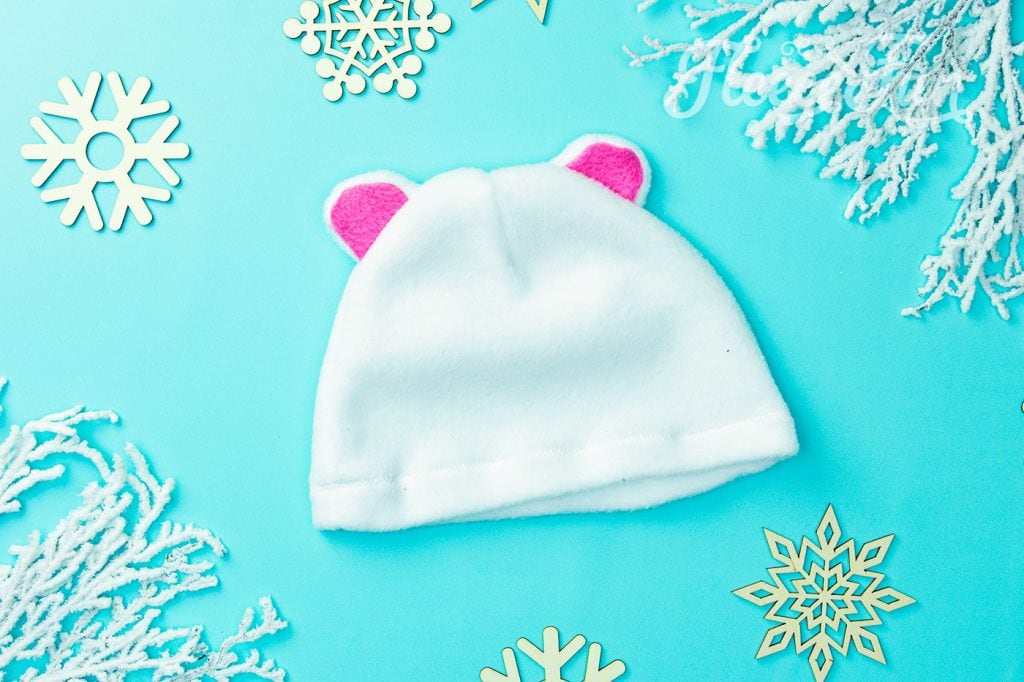 Bear fleece hat pattern