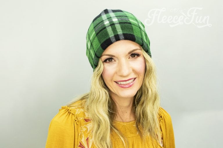 Easy Fleece Hat Free Pattern with Video Tutorial