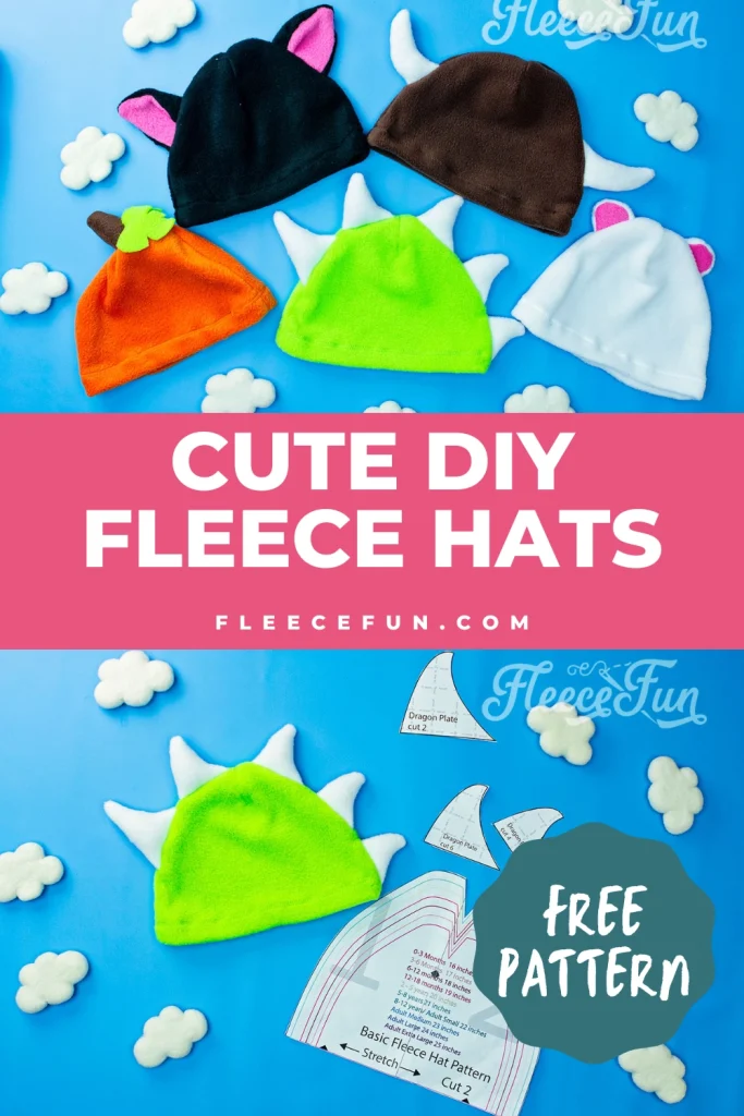 I love these cute (and warm) fleece hats. This free fleece hat tutorial is perfect! I bet my kid would wear it not just on Halloween, but all winter long! And there's a video tutorial - just what I need. Great easy sew diy idea. Fleece Sewing Project that is fun. Easy free fleece animal hat patterns,