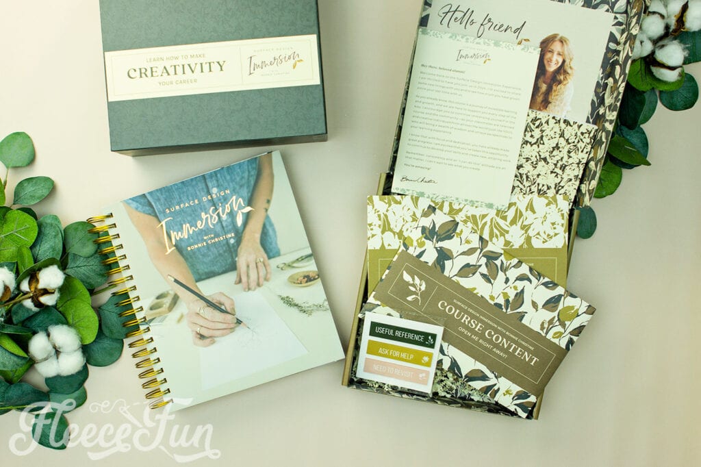 What is in the student box for Bonnie Christine's immersion? Learn what's inside and more about the immersion course