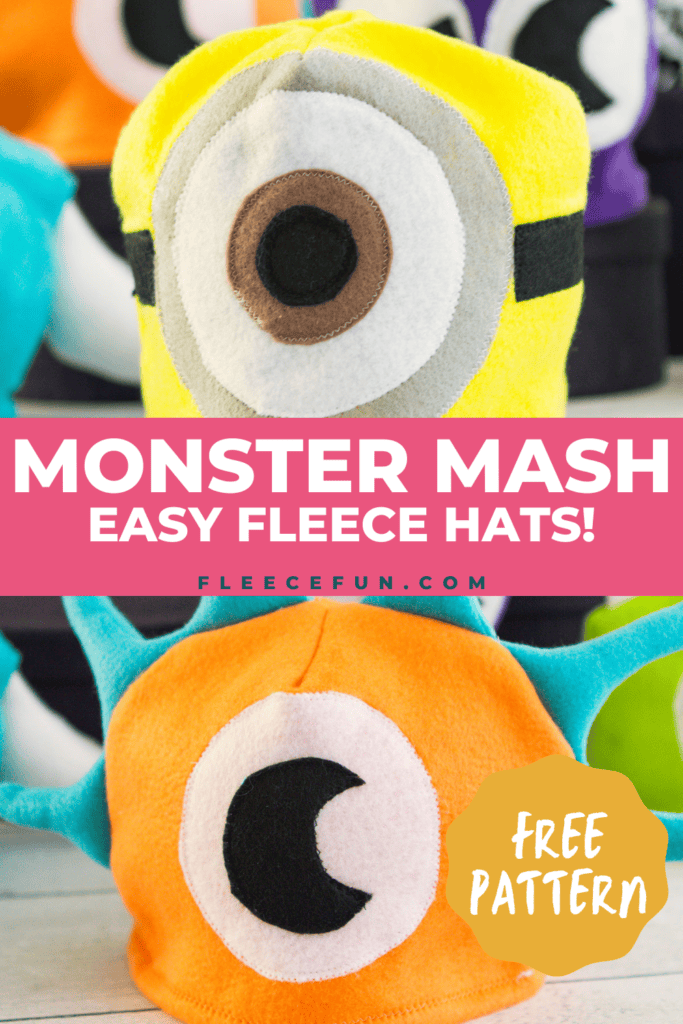 Easy fleece hat tutorial from fleecefun with free template and tutorial