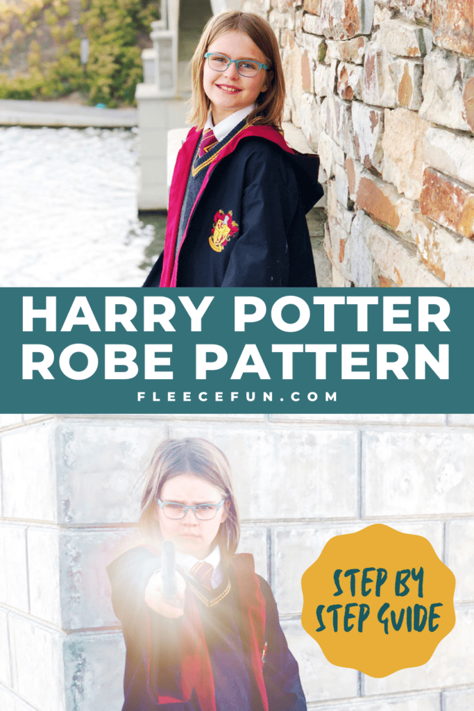 Harry Potter robe pattern by fleecefun free template and tutorial